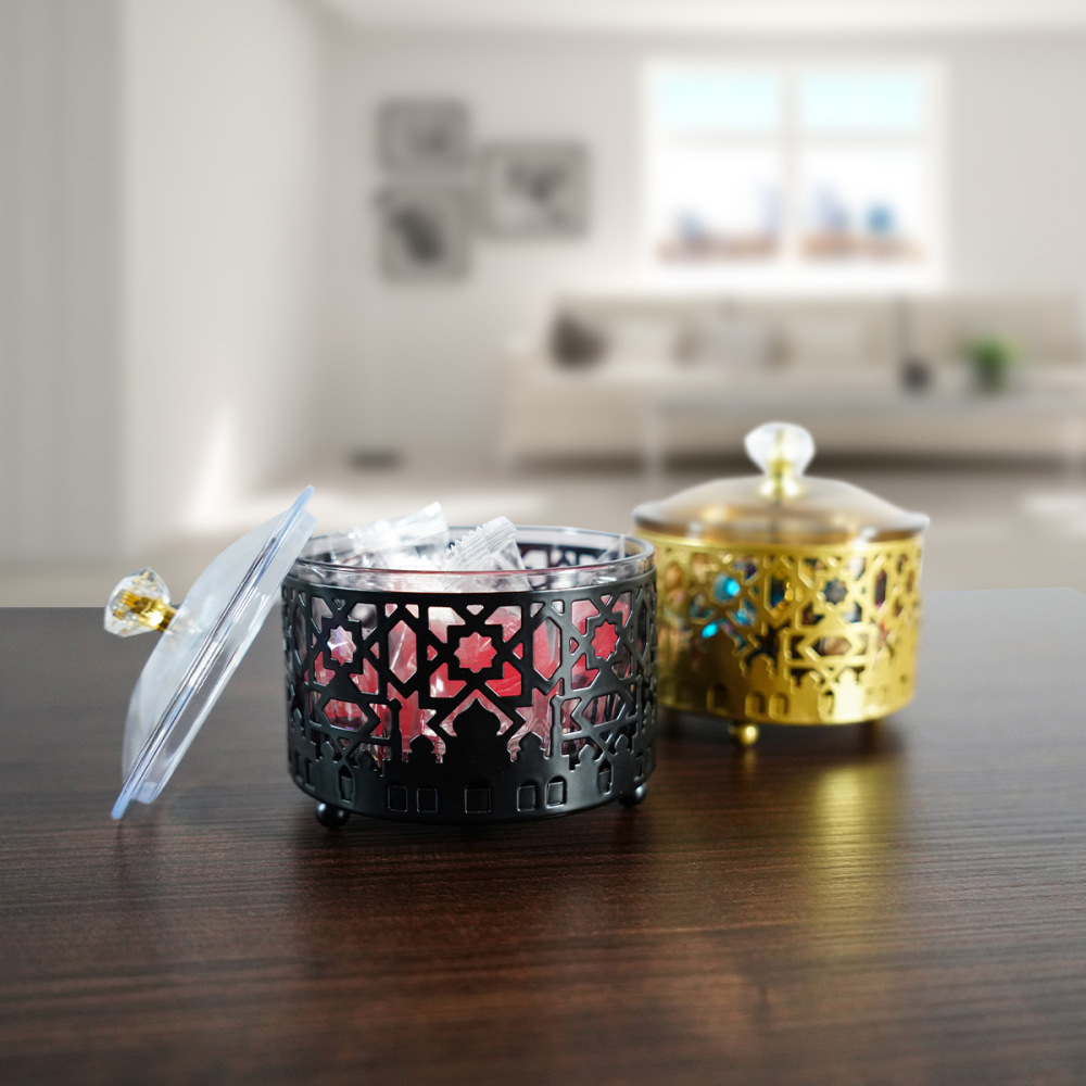 Ramadan Trays With Lid Metal Gold Eid Mubarak Tray Ramadan Plate Ramadan Decorations