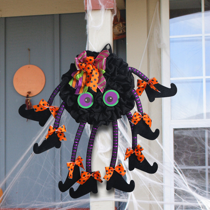 New multi-legged spider door hanging for Halloween
