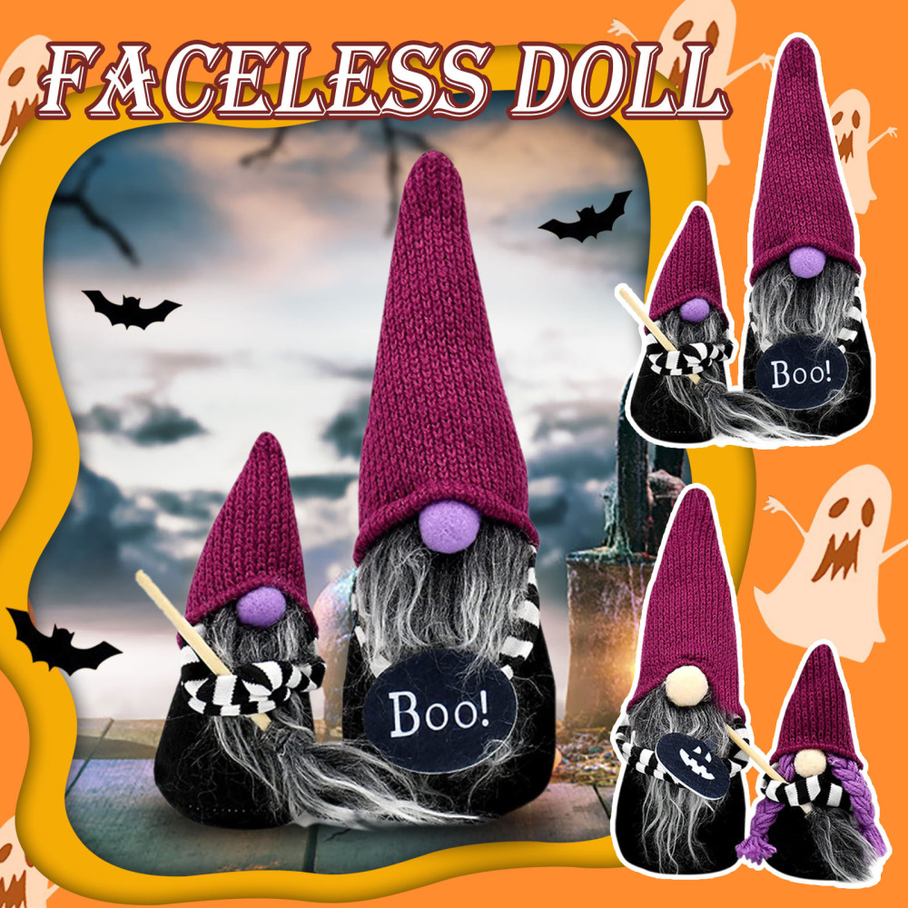Magic broom gnome ornament