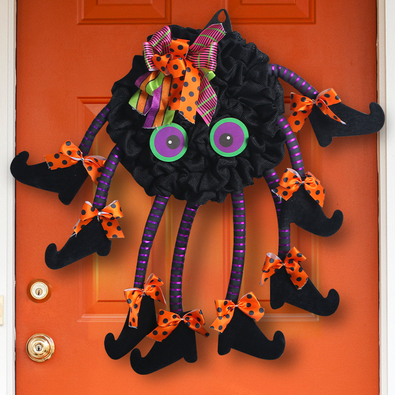 New multi-legged spider door hanging for Halloween