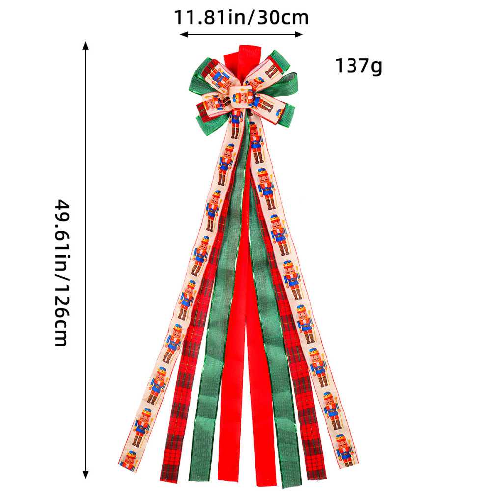 2024 Christmas Tree Bow Hanging Decorations