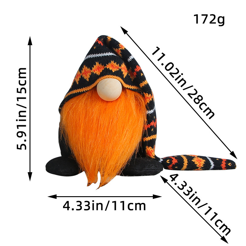 Creative knitted long hat figure for Halloween