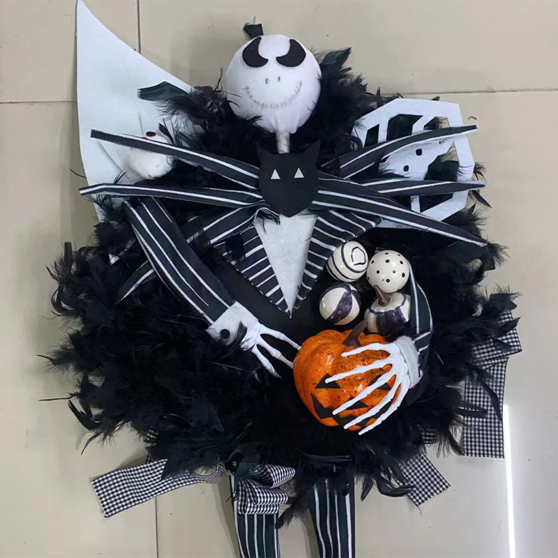 Halloween Horror pumpkin garland door hanging