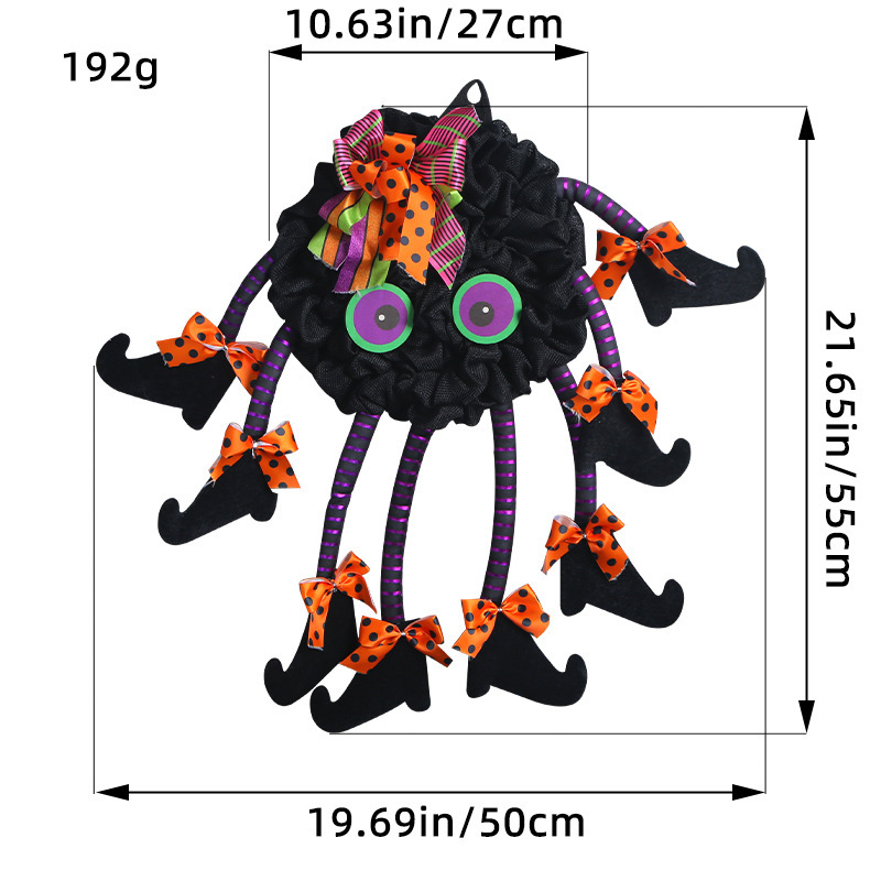 New multi-legged spider door hanging for Halloween