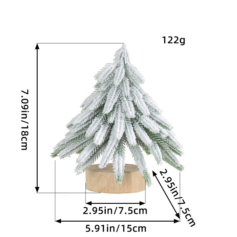 Flocking Christmas Tree Cedar Decorated Tree