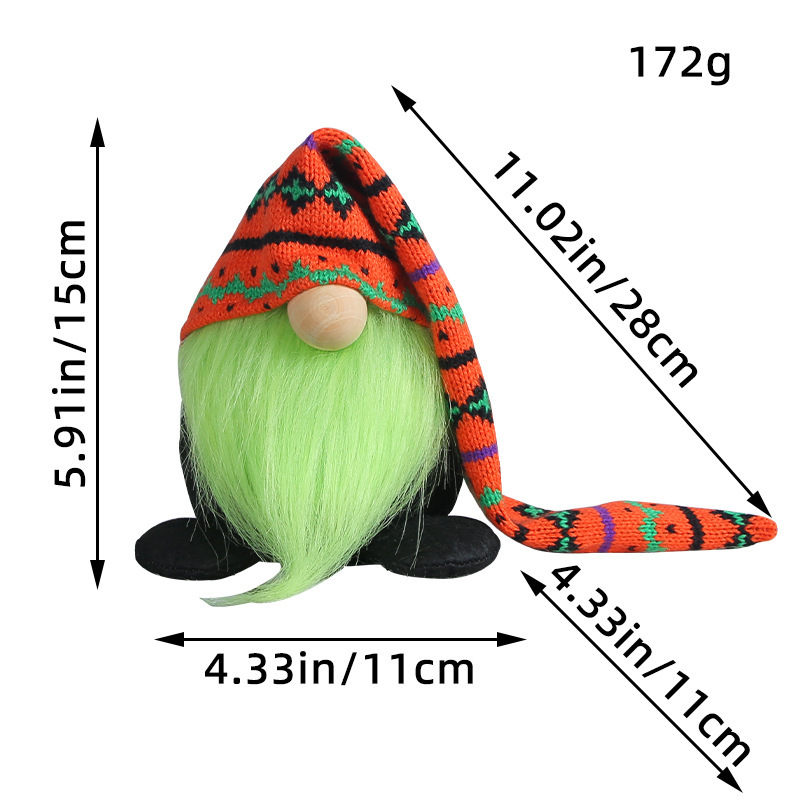 Creative knitted long hat figure for Halloween