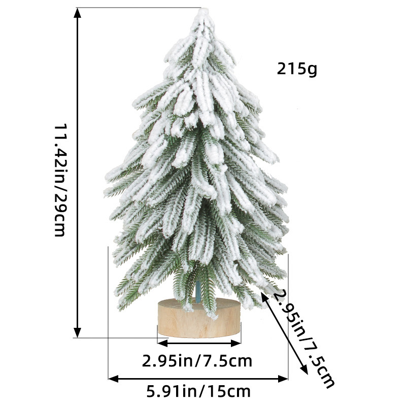 Flocking Christmas Tree Cedar Decorated Tree