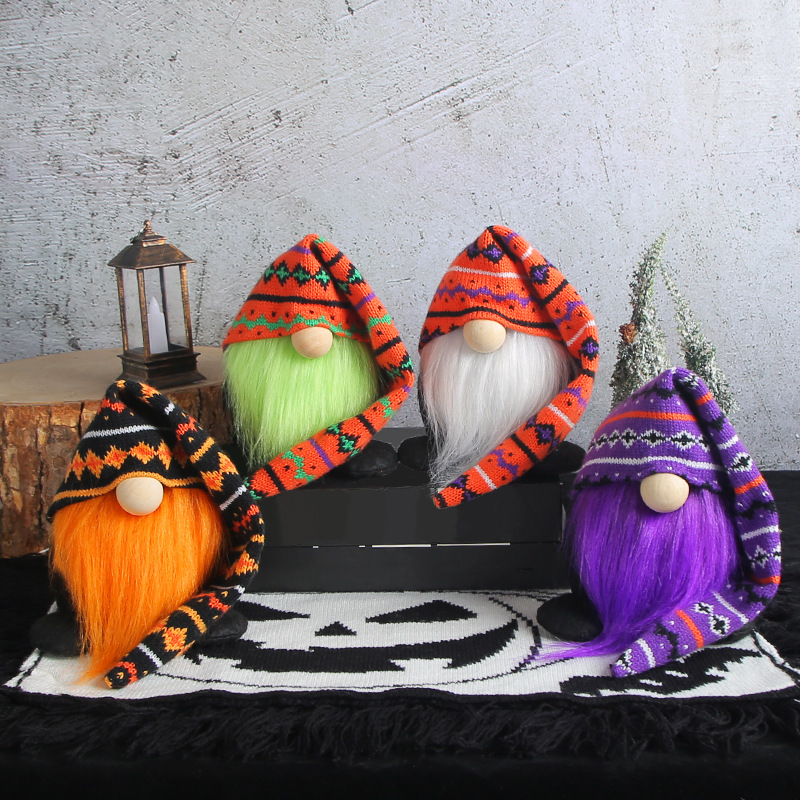 Creative knitted long hat figure for Halloween