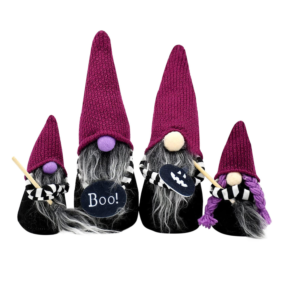Magic broom gnome ornament