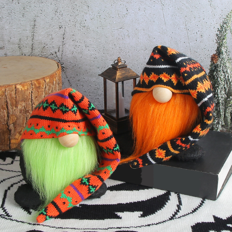 Creative knitted long hat figure for Halloween