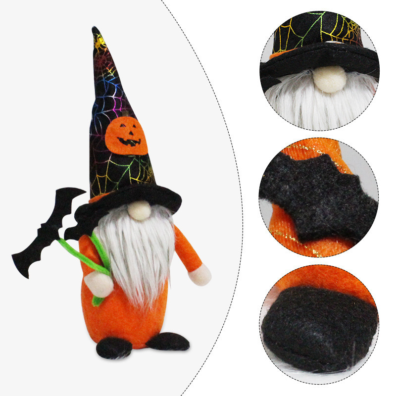 Faceless doll bat crutch standing figure