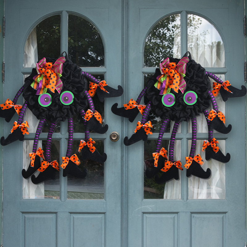 New multi-legged spider door hanging for Halloween