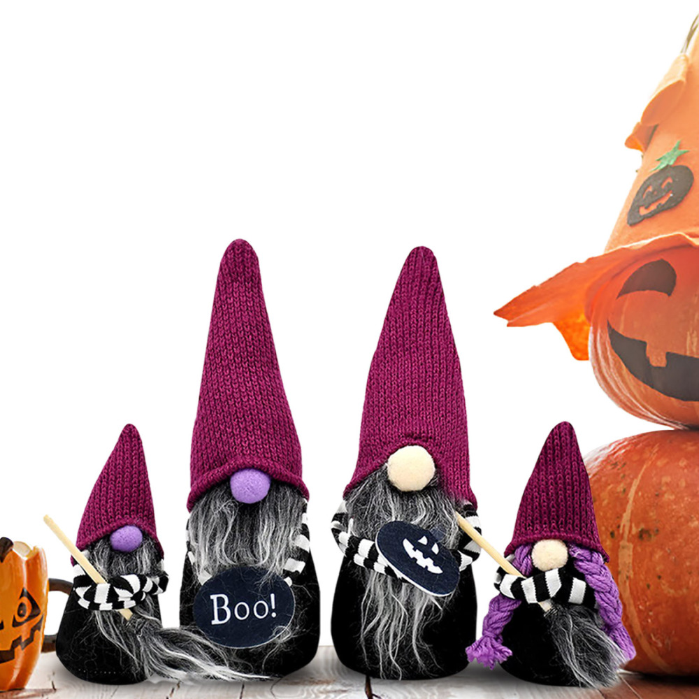 Magic broom gnome ornament