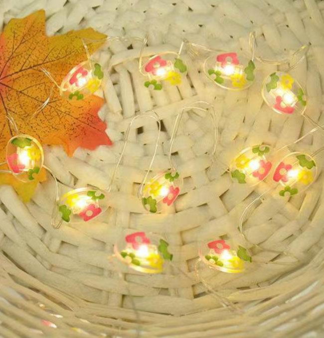 2m Easter Decorations Bunny Carrot String Lights Battery Operated Easter Decor Spring Rabbit Fairy Lights