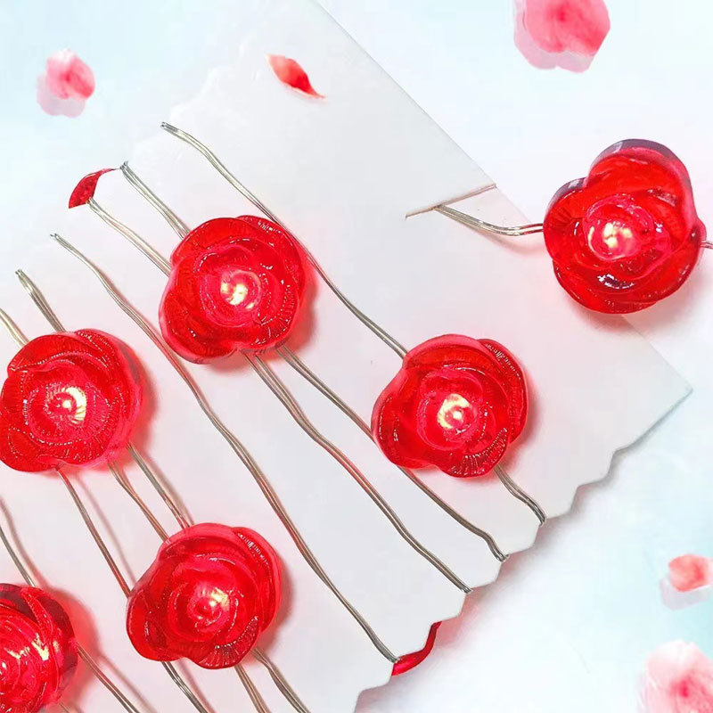 1m Valentine Day Decorations Red Heart Shaped Twinkle Fairy String Lights Valentine's Day Party