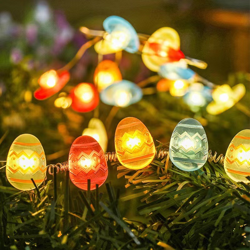 1m Easter Decorations Bunny Carrot String Lights Battery Operated Easter Decor Spring Rabbit Fairy Lights