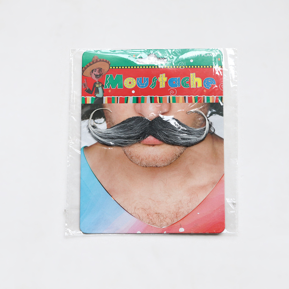 Fake Mustaches Halloween Self Adhesive Fake Beard Moustache Stickers Christmas Masquerade Accessories