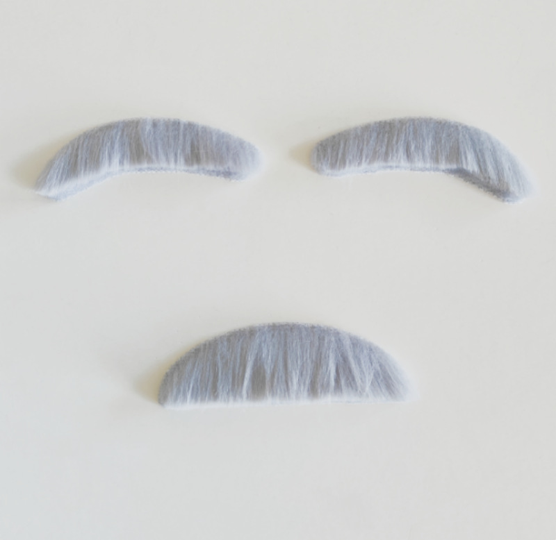 Fake Mustaches Halloween Self Adhesive Fake Beard Moustache Stickers Christmas Masquerade Accessories