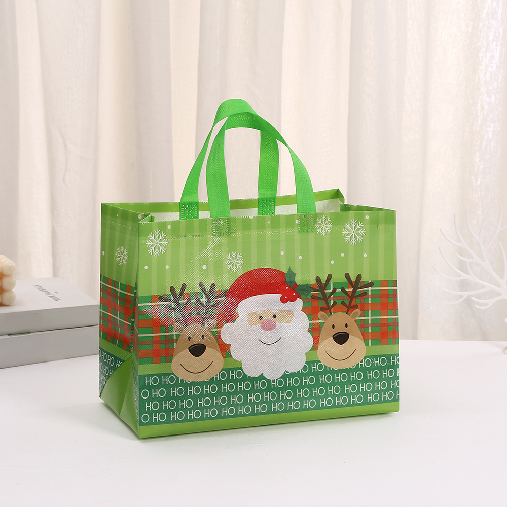 Christmas Gift Bags Multifunctional Non-Woven Christmas Bags for Gifts Wrapping Shopping