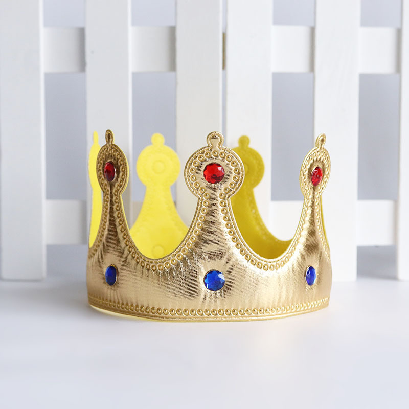 King Costume Set Red Cloak Golden Crown and Scepter Set Prince Capes Halloween Costume for Kids Teen Adult