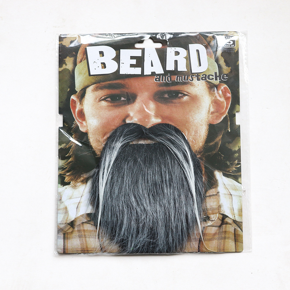 Fake Mustaches Halloween Self Adhesive Fake Beard Moustache Stickers Christmas Masquerade Accessories