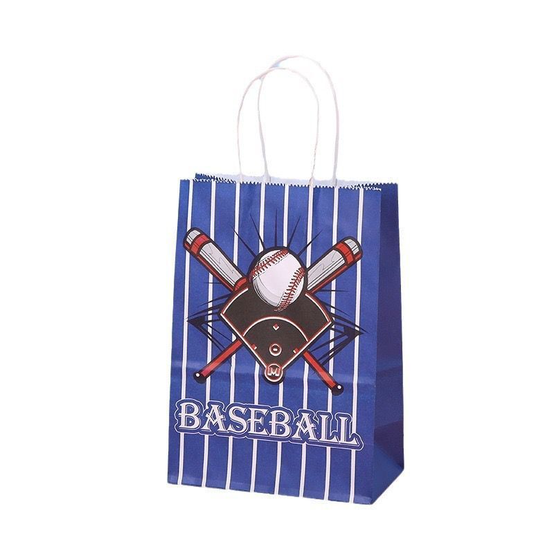 Baseball Print Paper Bags for Baseball Party Supplies Party Decorations