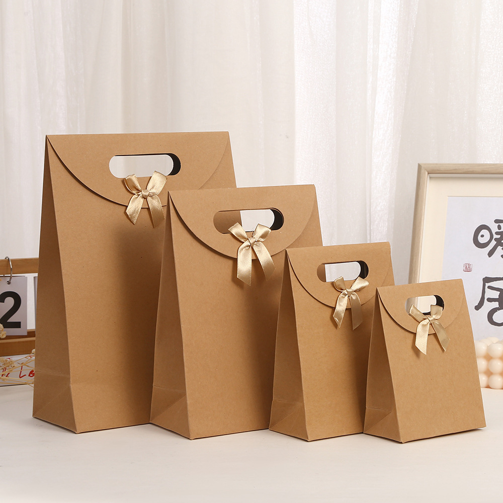 Kraft Paper Bags Paper Bags Paper Shopping Bags for Birthday Graduations Parties Wedding