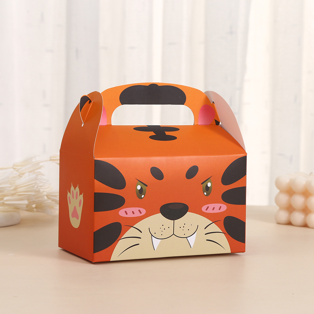 Animal Party Favor Boxes Birthday Goodie Boxes Animals Candy Valentine's Day Gift Bags Candy Treat Boxes