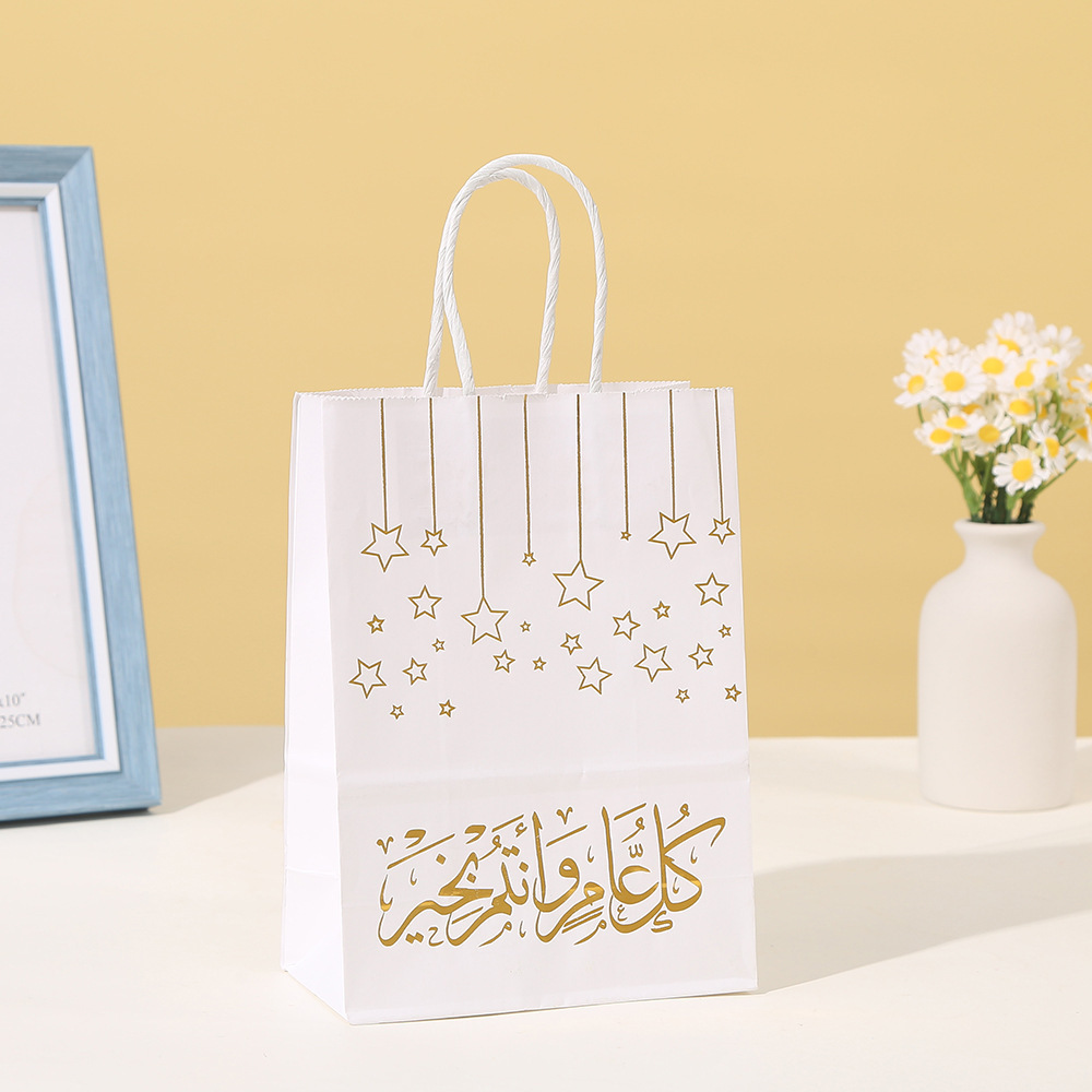 15cm*11cm*6cm Sparkle and Small Gift Bags with Handles Paper Bags with Gold Foil Polka Dots for Birthday, Wedding, Retail