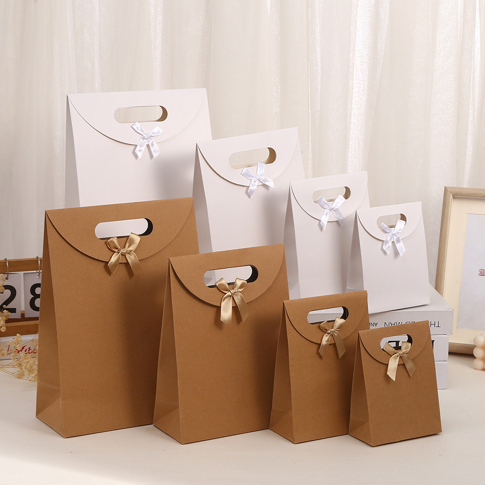 Kraft Paper Bags Paper Bags Paper Shopping Bags for Birthday Graduations Parties Wedding