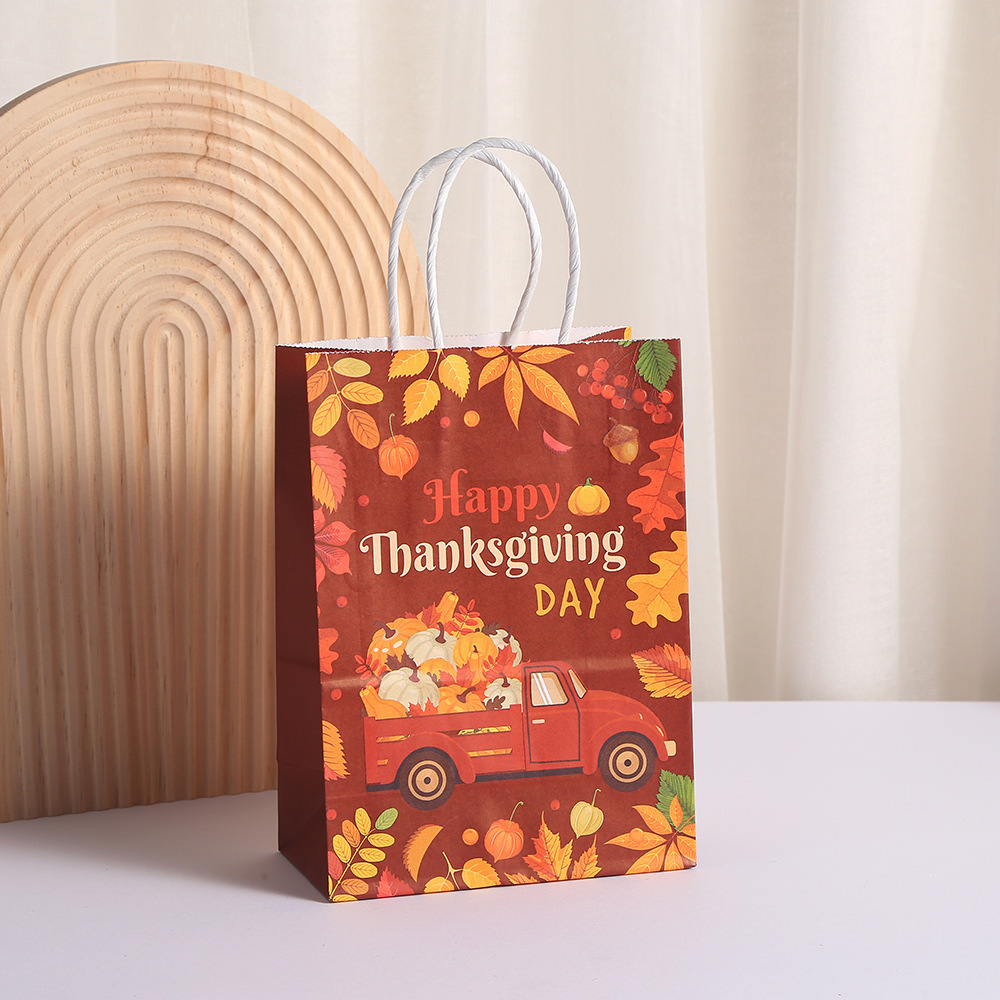 Thanksgiving Treat Bags Thank You Gift Bags Bulk Paper Party Favor Bags Fall Party