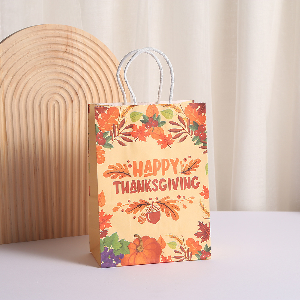 Thanksgiving Treat Bags Thank You Gift Bags Bulk Paper Party Favor Bags Fall Party