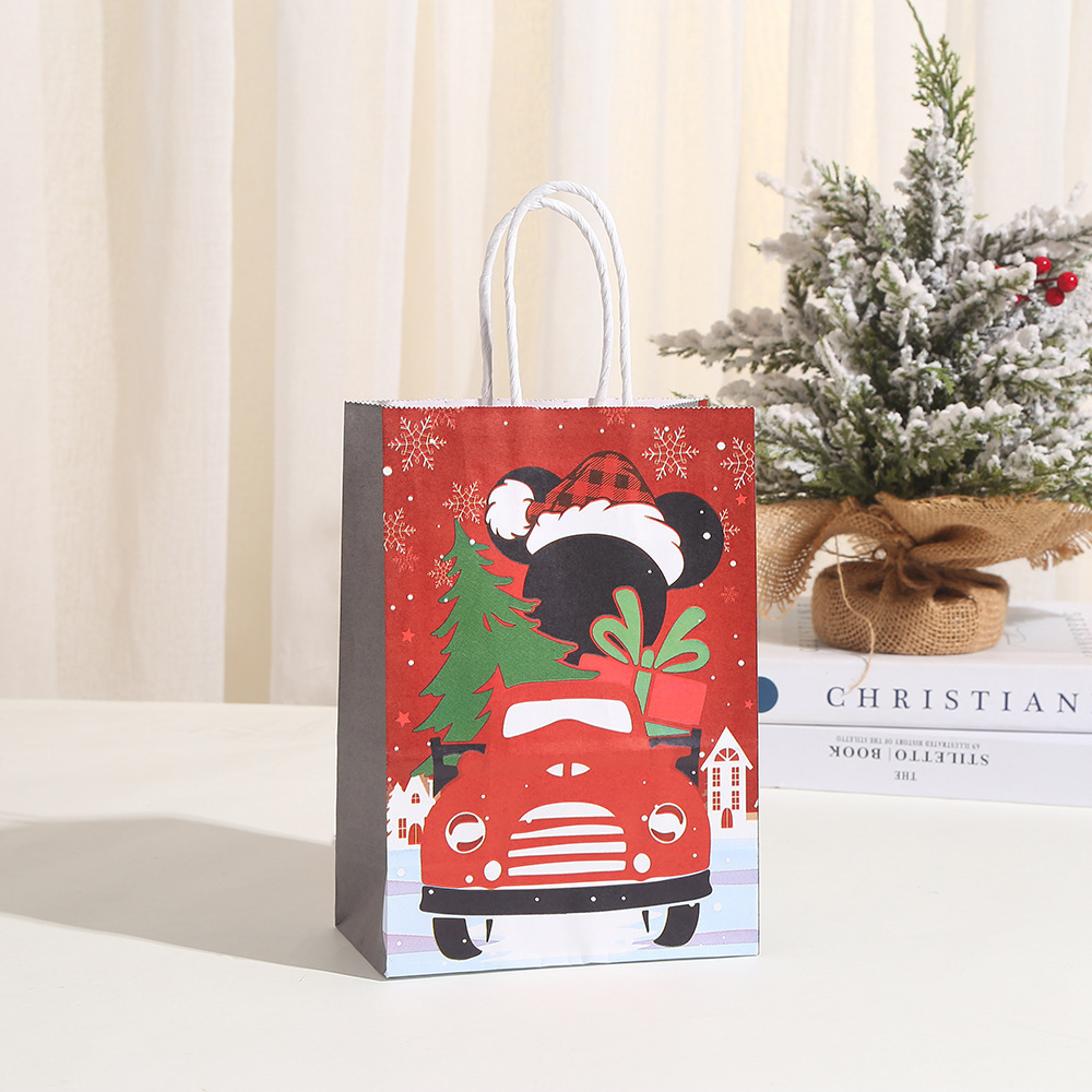 Christmas Treat Bags Christmas Paper Bags Christmas Goodie Bag Party Supplies for Party Favors