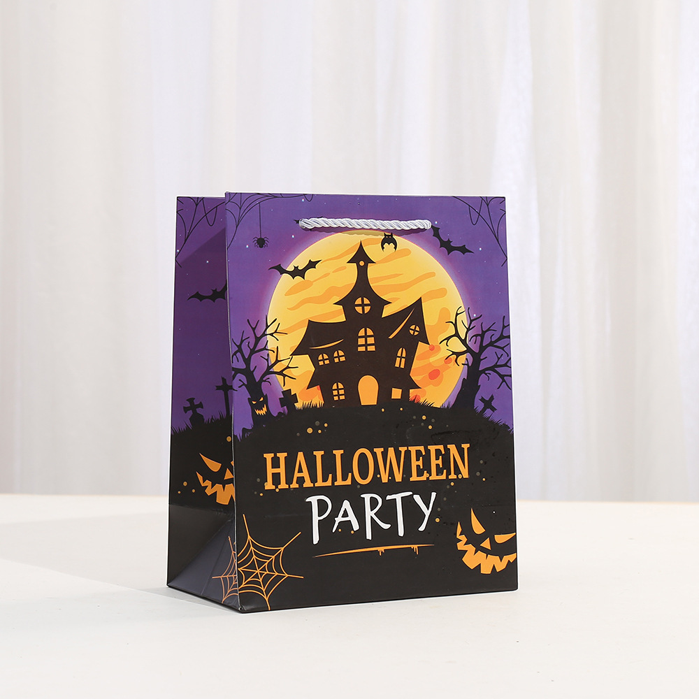 Halloween Treat Bags for Kids Trick or Treat Candy Bags with Handles for Halloween Party Favors