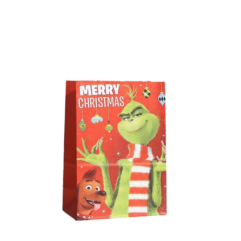 Christmas Paper Gift Bags Holiday Gift Bags with Handle Christmas Party Favor Bags