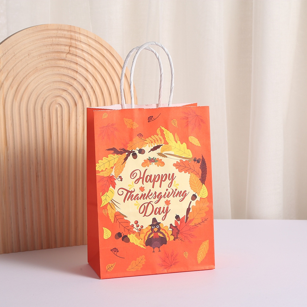 Thanksgiving Treat Bags Thank You Gift Bags Bulk Paper Party Favor Bags Fall Party