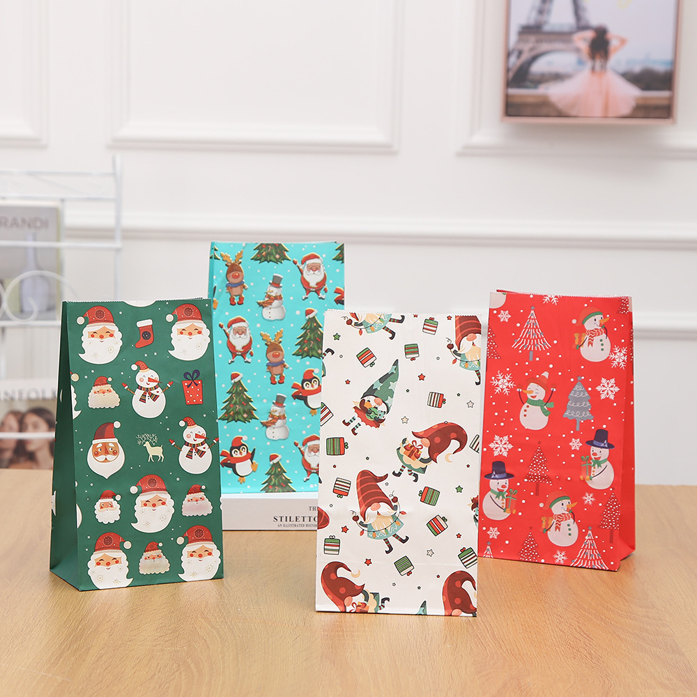 Christmas Treat Bags Christmas Paper Bags Christmas Goodie Bag Party Supplies for Party