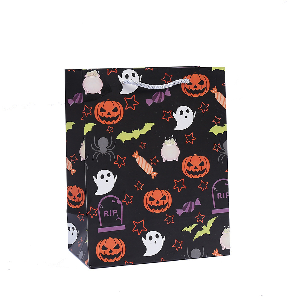 Halloween Treat Bags for Kids Trick or Treat Candy Bags with Handles for Halloween Party Favors