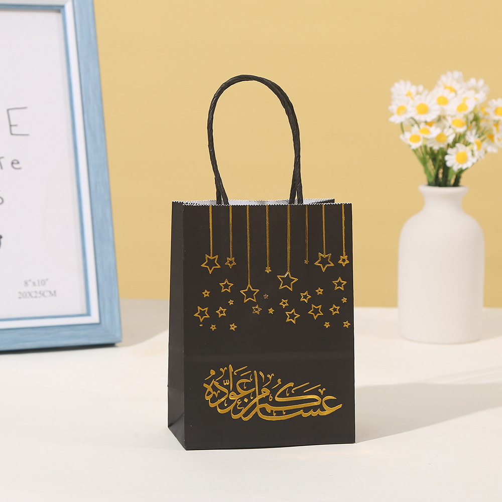15cm*11cm*6cm Sparkle and Small Gift Bags with Handles Paper Bags with Gold Foil Polka Dots for Birthday, Wedding, Retail