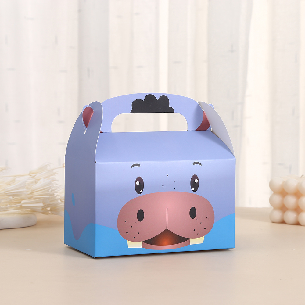 Animal Party Favor Boxes Birthday Goodie Boxes Animals Candy Valentine's Day Gift Bags Candy Treat Boxes