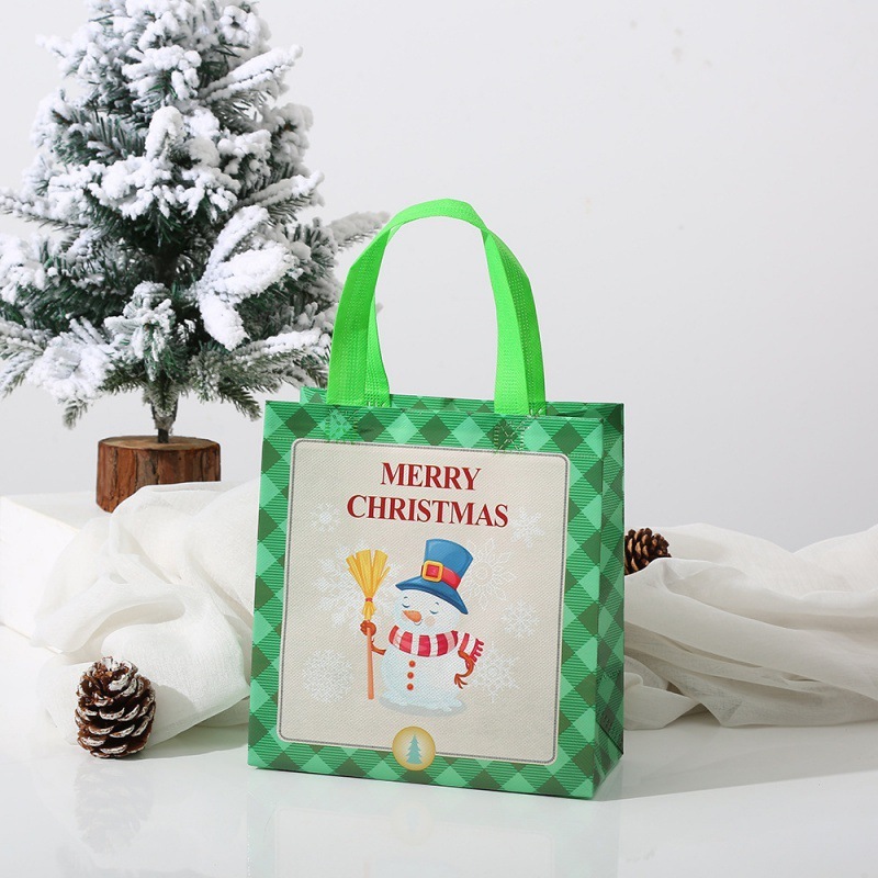 23cm*22cm*11cm Christmas Gift Bags with Handles Reusable Christmas Bags Multifunctional Non Woven Christmas Gift