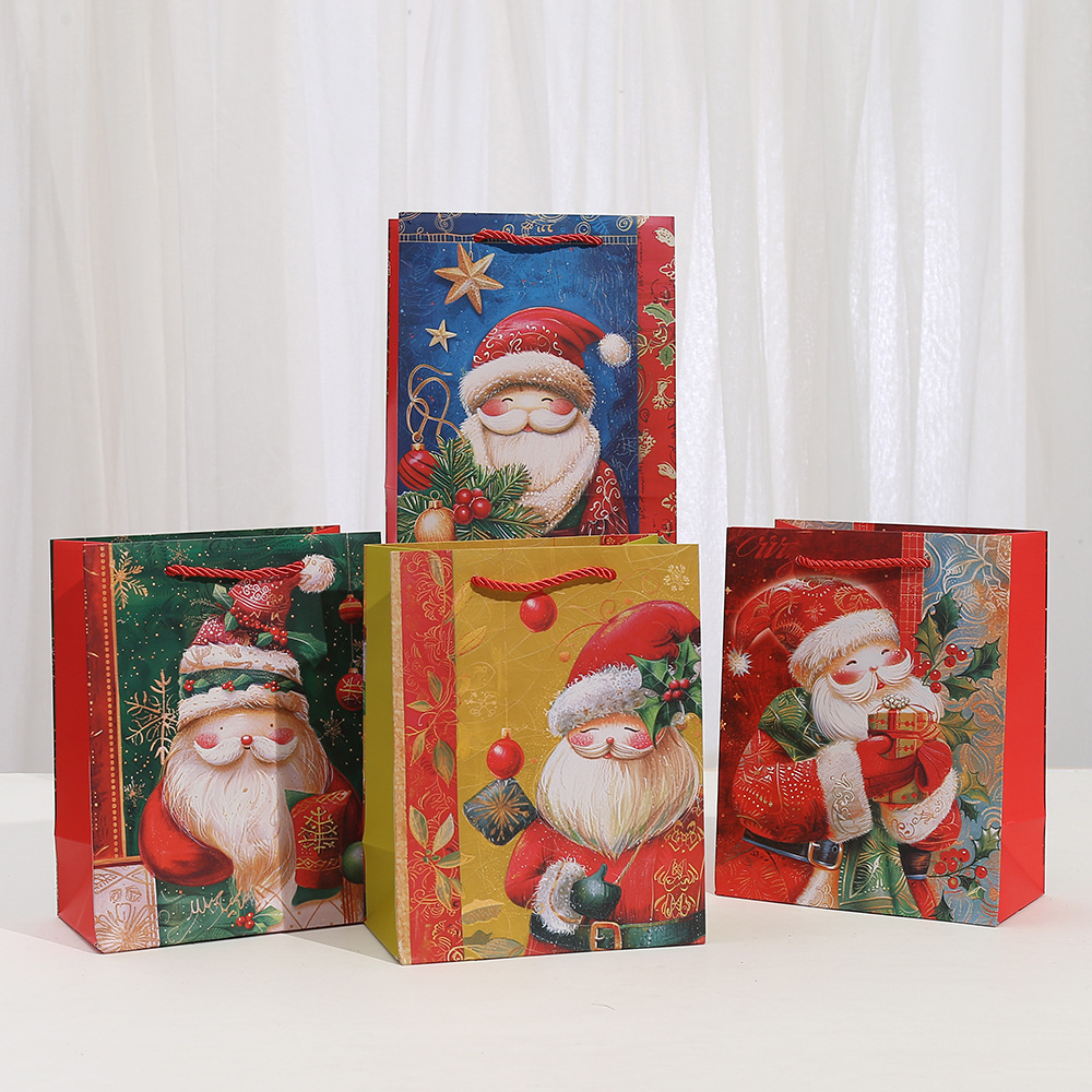 Christmas Gift Bags assorted bright prints christmas bags for gifts party favors