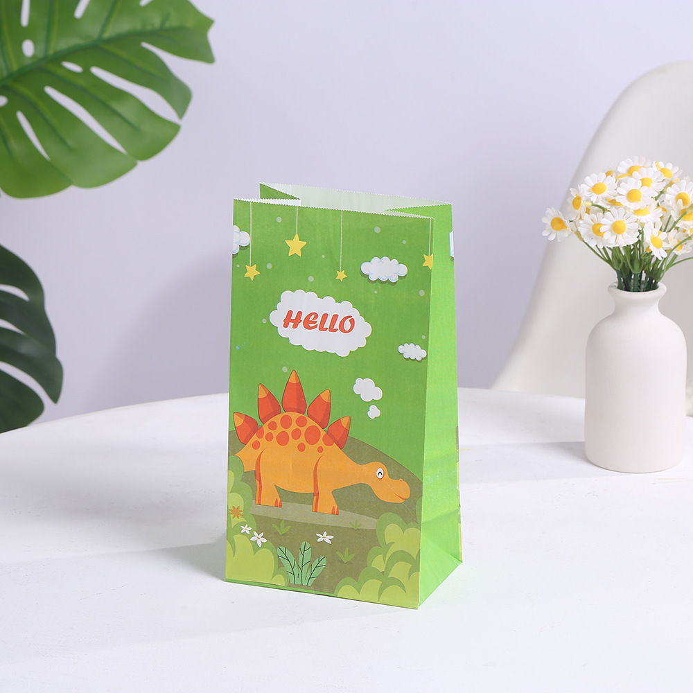 Dinosaur Party Gift Bags Dinosaur Party Favor Bags Little Dinosaur Goodie Candy Treat Bag
