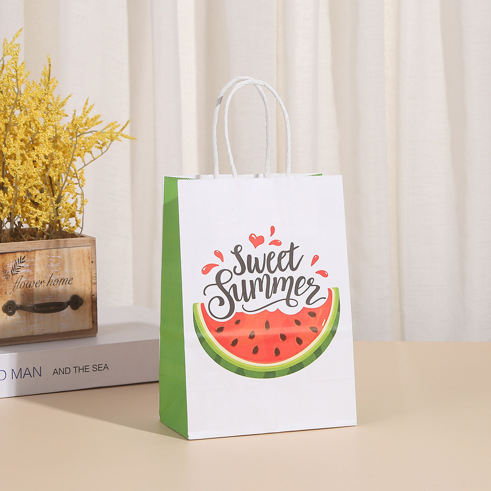 Watermelon Party Bags Watermelon Paper Goodie Bags Party Favor Bags Watermelon Treat Candy Bags
