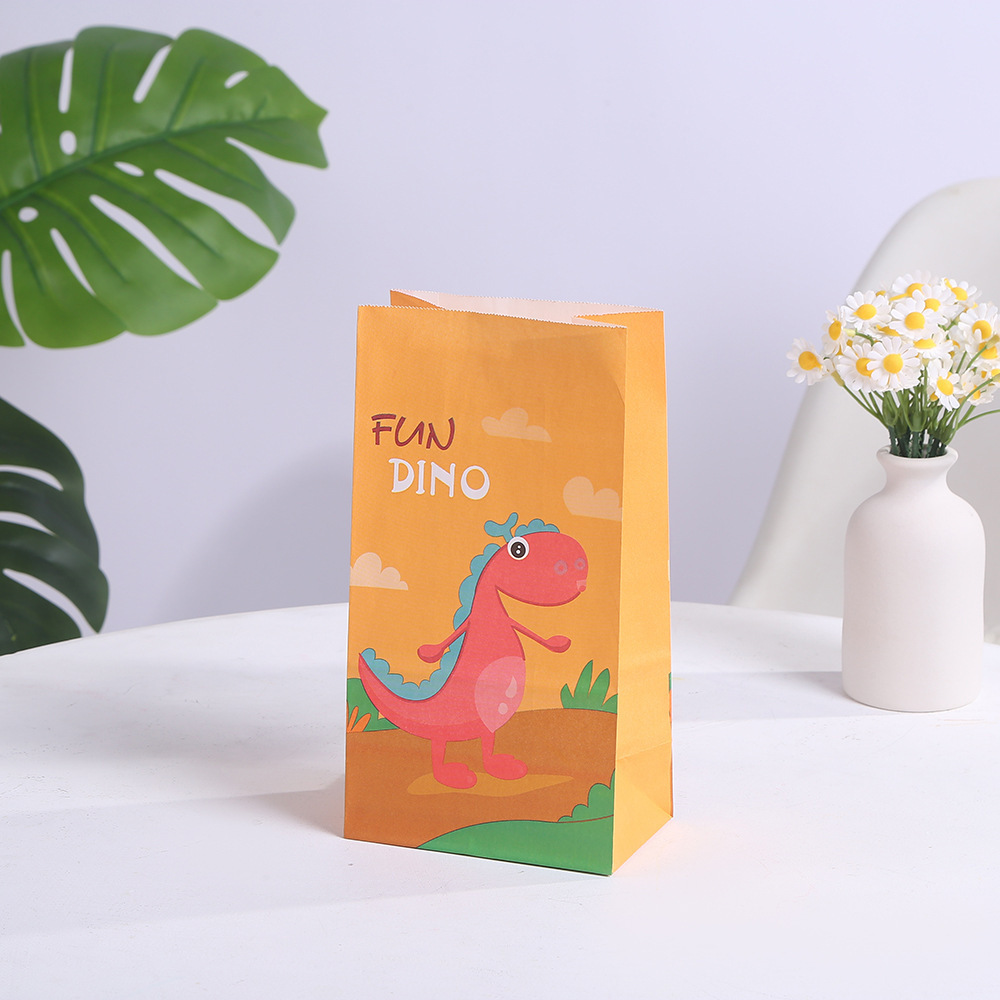 Dinosaur Party Gift Bags Dinosaur Party Favor Bags Little Dinosaur Goodie Candy Treat Bag