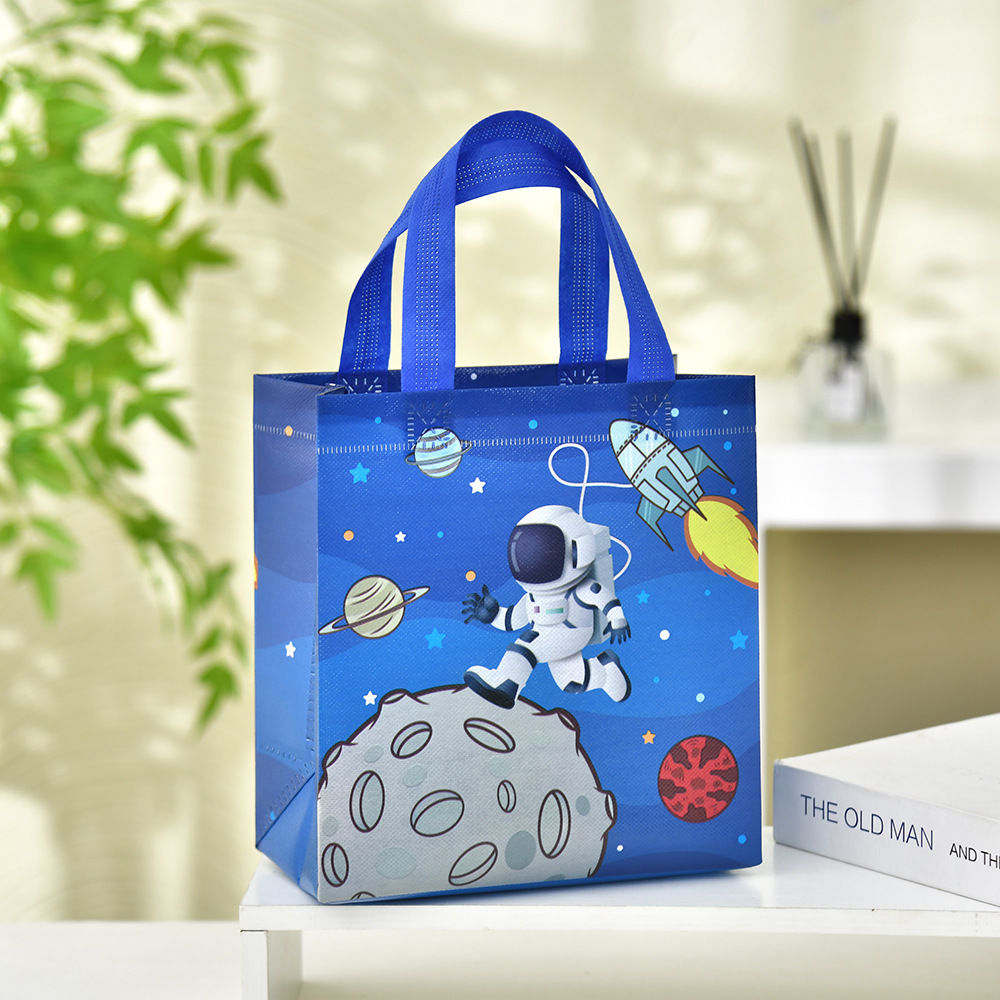 29cm*27cm*12cm Space Party Favor Bags Astronaut Gift Bags For Gift Wrapping Non-Woven Reusable Suitable