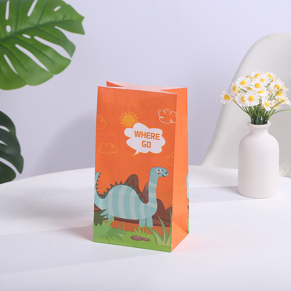 Dinosaur Party Gift Bags Dinosaur Party Favor Bags Little Dinosaur Goodie Candy Treat Bag