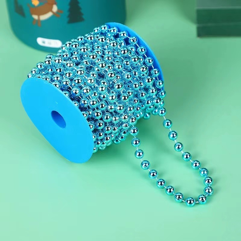 Christmas Bead Xmas Artificial Beads Garland Chain Decorations for Xmas