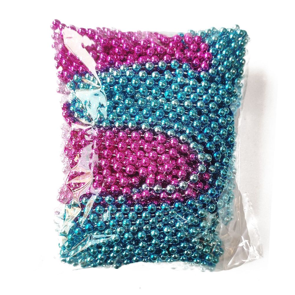 Mardi Gras Beads Necklace Baby Gender Reveal Beads for Baby Shower