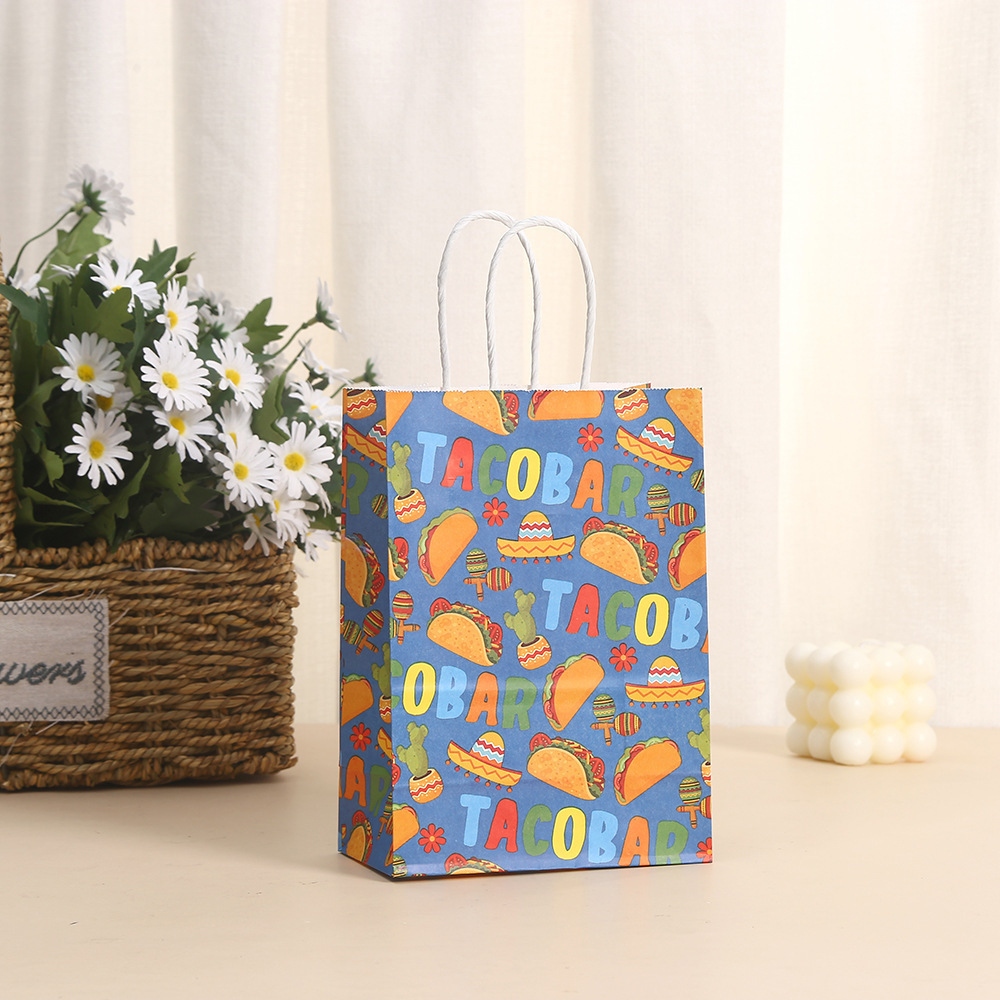 Mexican Fiesta Gift Bags Fiesta Paper Bags Candy Treat Favors Goodie Bags Mexican Themed Fiesta Party